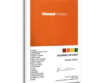 フランクポスターオーシャンブロンドチャンネルオレンジアルバム絵画キャンバスウォールアートポスター画像プリントリビングルーム壁装飾ホームポスター