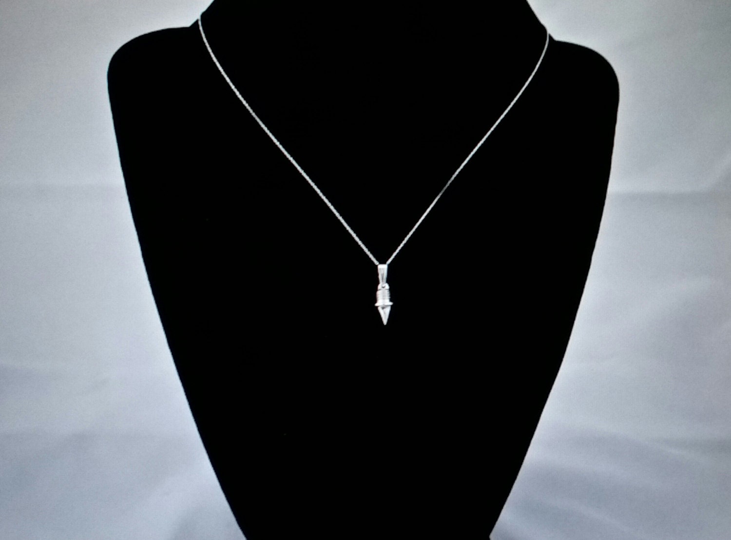16 Sterling Silver Chain Necklace with Sterling Silver Etsy