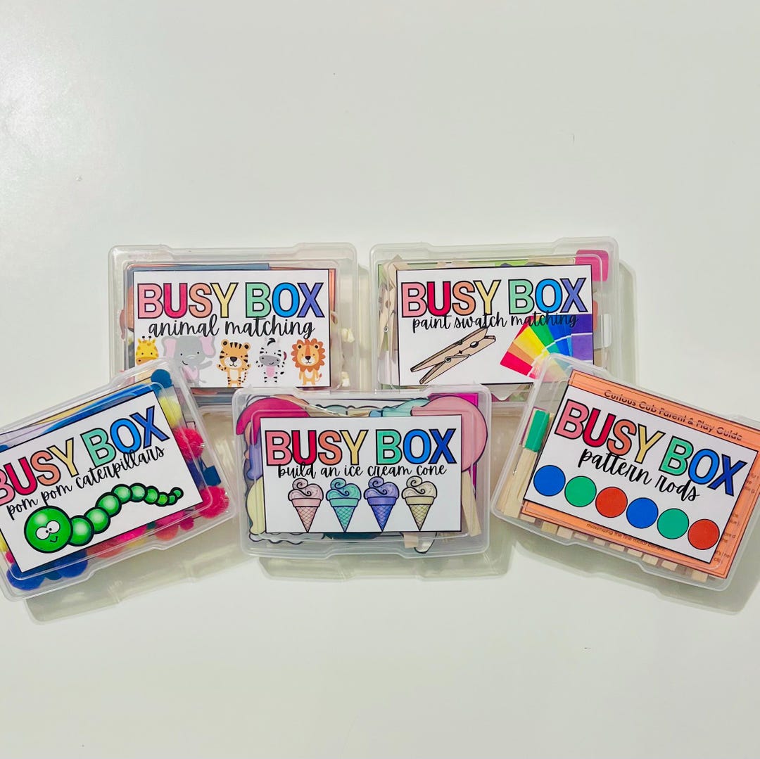 Matching & Patterns Busy Box Mini Bundle (5-pack) | Visual Logic ...