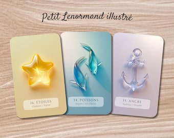 The Petit Lenormand Deck • 36 cards with keywords • French