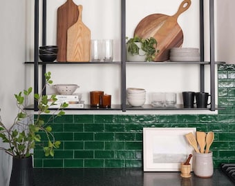 Heavy Duty Steel Ceiling Mounted Shelf Bracket - Industrial Black Hardware for Wall Shelving