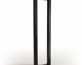 モダンな鉄製階段手すり、マットブラック、グラブバー、安全レール、屋内/屋外用金属手すり。