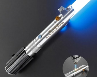 Sabre de luz Xenopixel de metal personalizado, cabo gravado sob medida, cores infinitas, fontes de som e aplicativo Bluetooth.