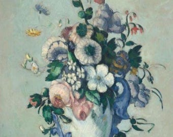 ポール・セザンヌ：チューリップの花瓶、1890年。ポスター壁掛け版画