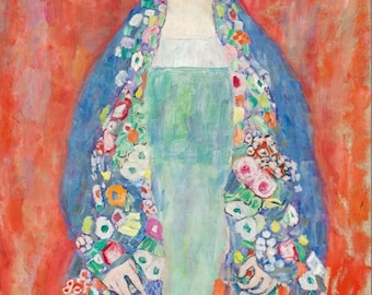 Póster en lienzo de Gustav Klimt Fräulein Lieser, impresión artística de pared para decoración del hogar y la oficina