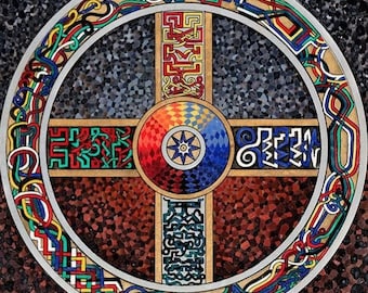 Carl Jung „Czarne Księgi” – obraz na płótnie, szkic z dziennika psychologicznego, dekoracja z nieświadomego umysłu