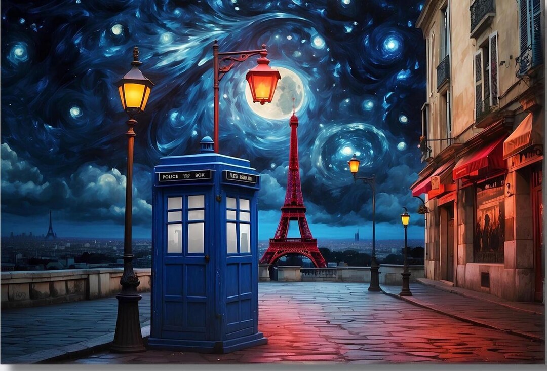 Doctor Who Tardis Box London Canvas Wall Art Design | London Big Ben ...