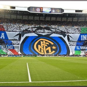 Giuseppe Meazza Stadion Canvas Poster, San Siro Wand Kunst Design | Inter Print für Zuhause & im Büro | POSTER oder CANVAS BEREIT zum Aufhängen