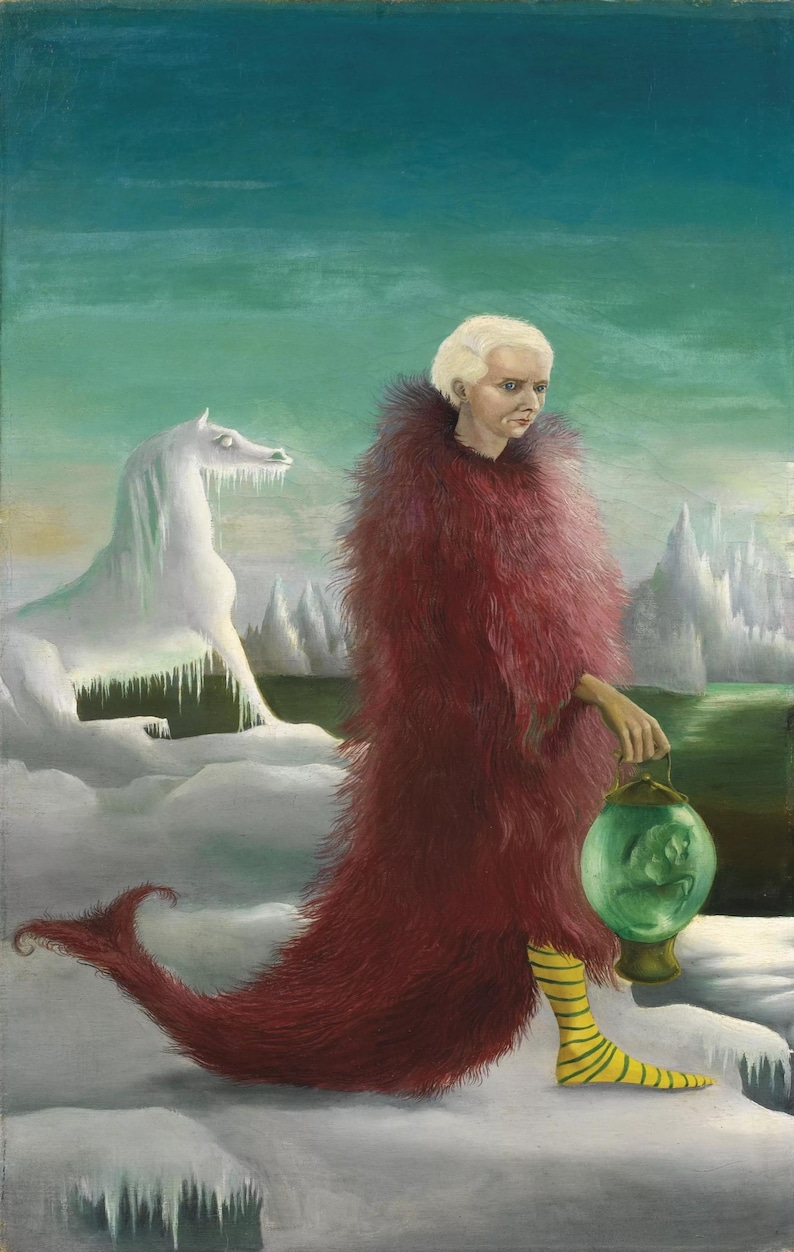 Leonora Carrington Portrait of Max Ernst Canvas, Surrealism Art Print ...