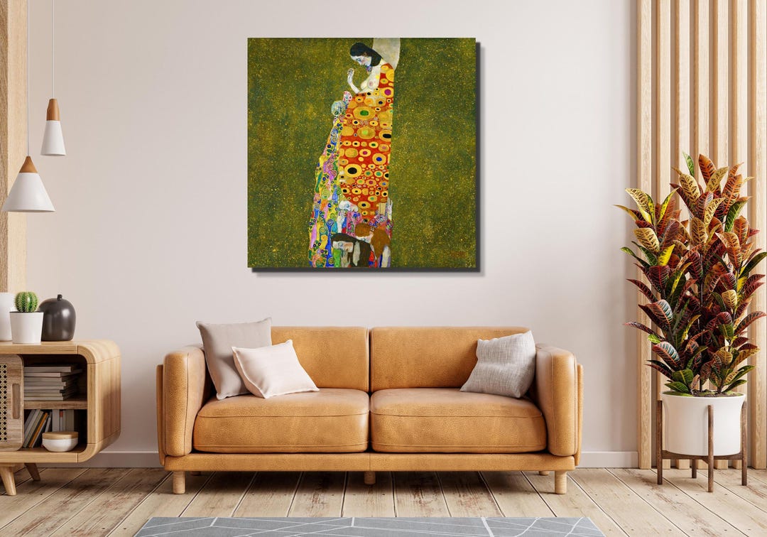 Gustav Klimt Hope II Canvas Print | Art Nouveau Wall Art Design ...
