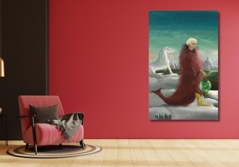 Leonora Carrington Portrait of Max Ernst Canvas, Surrealism Art Print ...