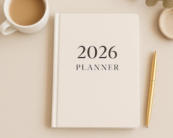 2026 Digital Planner PLR MRR | Editable CanvaTemplate | Organization Planner | Rebrand & Resell