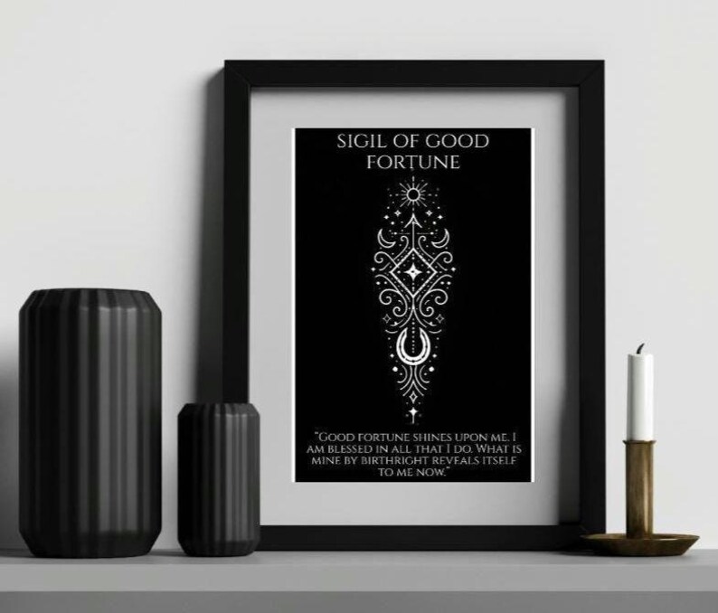 Fortuitous Smbol Sigil of Good Fortune - Manifestation Symbol for Luck and Favorable ...