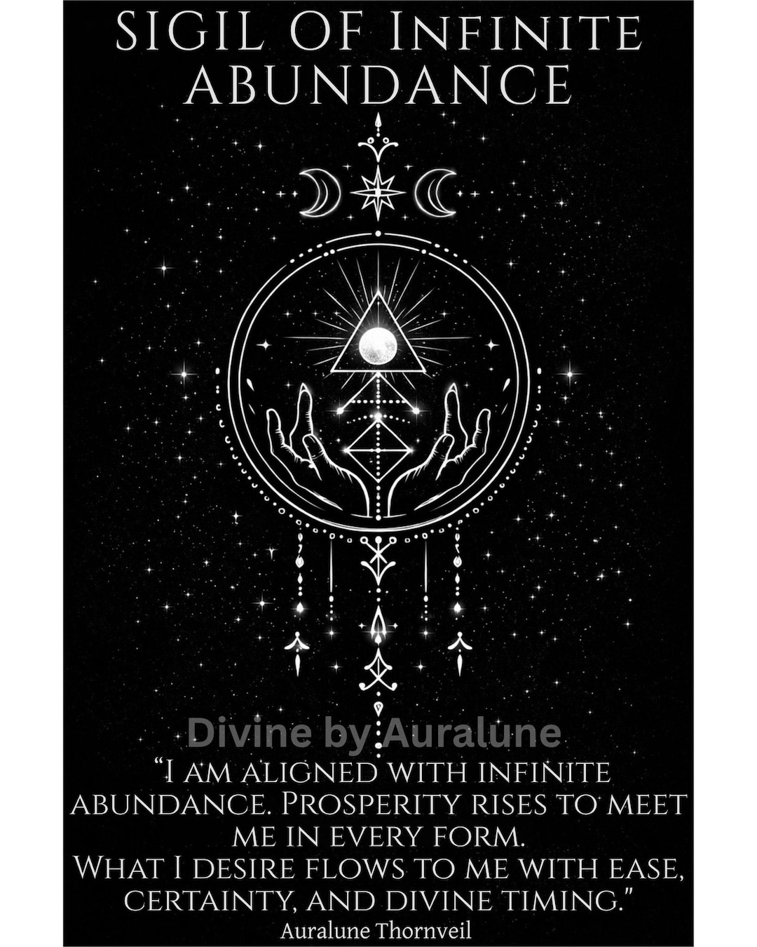 Sigil of Infinite Abundance | Prosperity Manifestation Sigil | Wealth ...