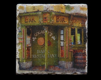 Set of 4 Marble Coasters - Gogarty's Bar and Restaurant