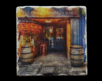 Set of 4 Marble Coasters - The Dingle Whiskey Bar