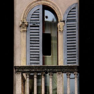 Single Switchplate Cover - Blue Shutters