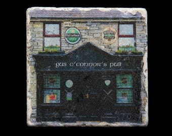 Set of 4 Marble Coasters - Gus O'Connor's Pub