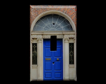 Single Switchplate Cover - Blue Door in Dublin