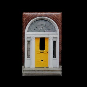 Single Switchplate Cover - Yellow Door in Dublin