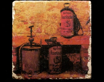 Coaster/Trivet - Antique Fire Extinguishers