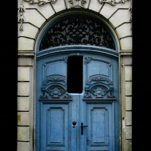 Single Switchplate Cover - Blue Doors in Ljubljana, Slovenia