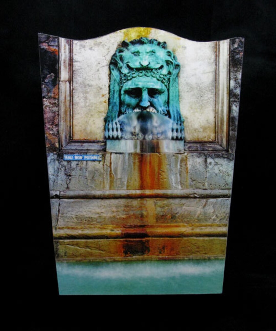 SET Wastebasket y Tissue Box Cover Fuente Eau No Etsy España