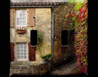 Double Switchplate Cover - Quiet Lane in Beynac