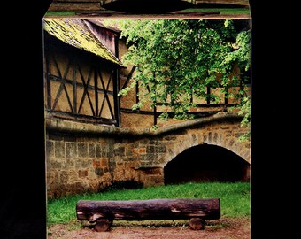 Tissue Box Cover Log Bench in Rothenburg