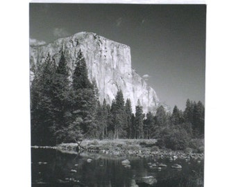 Home Décor Tissue Box Cover El Capitan Yosemite National Park Black & White