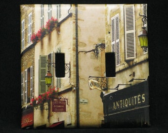 Double Switchplate Cover - Shutters & Shops in Beaune