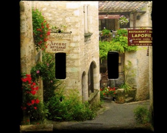 Double Switchplate Cover - Quiet Lane in St. Cirq