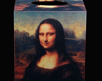 Home Décor Tissue Box Cover Mona Lisa