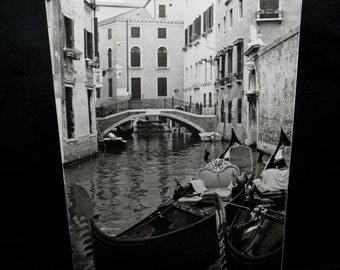 Wastebasket - Two Docked Gondolas in Venice