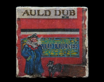 Set of 4 Marble Coasters - Auld Dub