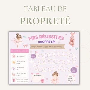 Girl's Potty Training Chart | Ballerina | Printable PDF