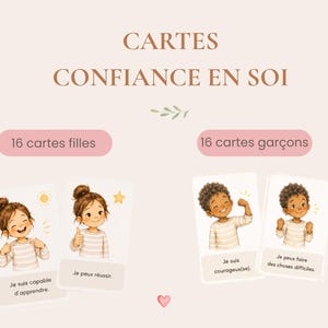 Cartes confiance en soi enfant | Affirmations positives | PDF à imprimer