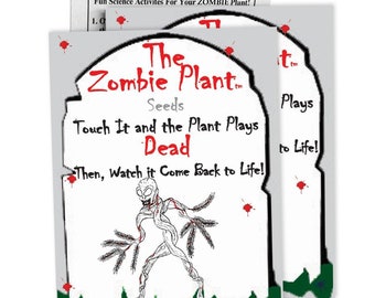 Zombie Plant Greenhouse Grow KIT- (Touch It and It Plays Dead!) Unique  Nature Kit- Grow a Fun House Plant That Plays Dead When You Touch It! Comes