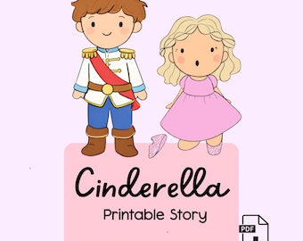 Cinderella Story Set | Fairy Tale Sequencing Activity | Printable Cinderella Worksheet & Story Pieces | Preschool Literacy