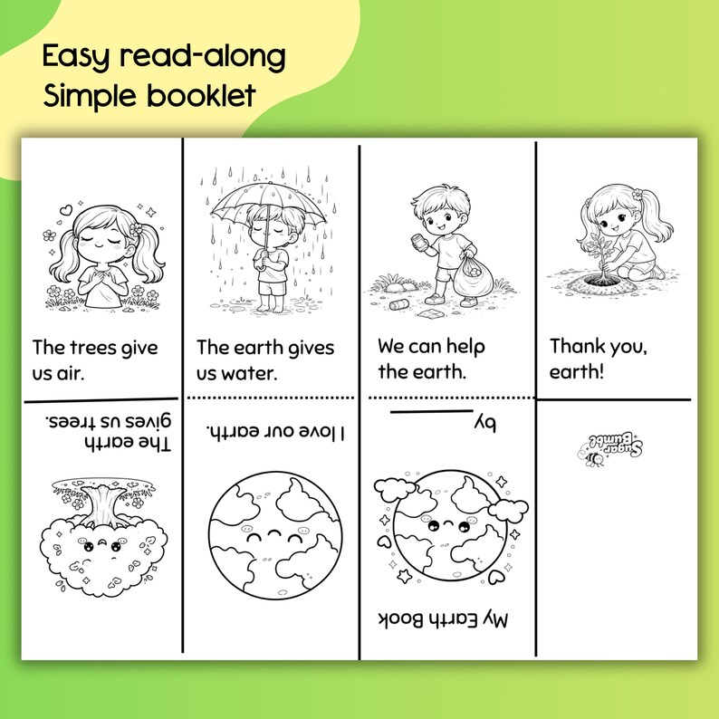 Earth Day Mini Book Printable | Kindergarten & 1st Grade Reading ...