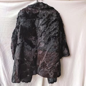 Vintage Fur Coat Women – Hair On Hide Leather Long Winter Coat