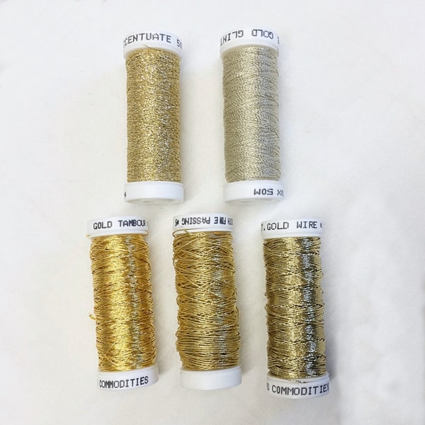 Metallic Gold Thread Accentuate Access Commodities Bijoux