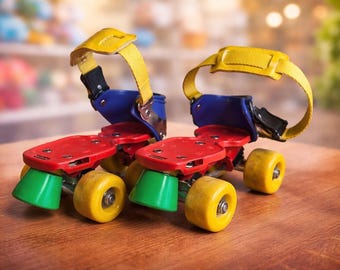 Patines Hudora vintage / Patines ajustables alemanes de los años 60 / Decoración retro