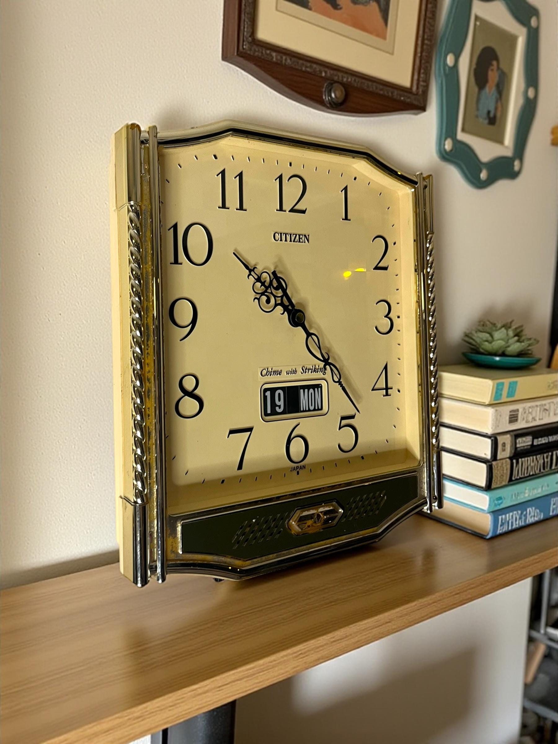 インテリア時計 Citizen Japan Vintage Wall Clock 36cm Vintage Citizen Chime & Striking Wall Clock – Japanese Classic