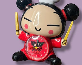 RARE Y2K Pucca Chef Alarm Clock: Korean Cartoon Collectible