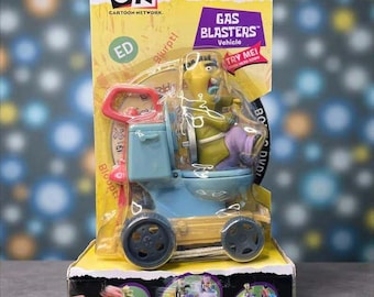 Cartoon Network Ed, Edd n Eddy “Gas Blasters” Vehicle — ULTRA RARE • Boxed • Mattel (Working!)