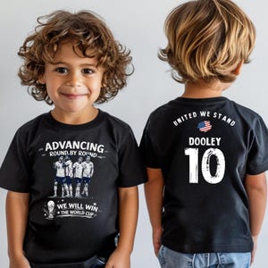Custom USMNT Fan Tee for Men Women and Kids World Cup 2026.