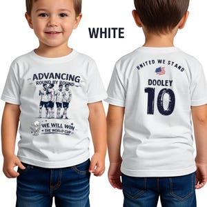 Matching Family USA Soccer Shirts for Father and Son.