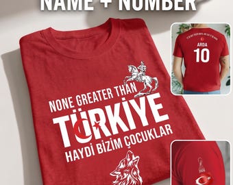 Turkey Soccer Shirt Custom Jersey Name Number World Cup 2026