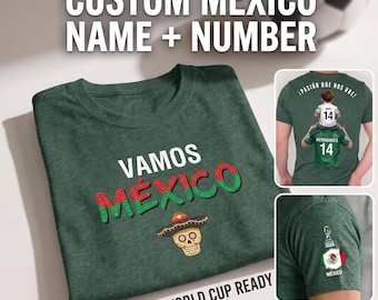 Personalized Mexico Soccer Jersey Shirt World Cup 2026 Custom Name